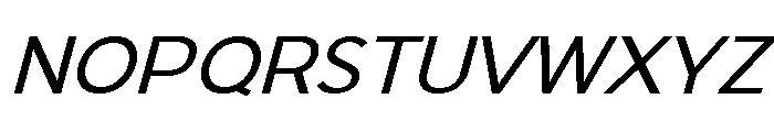 Onlysan Medium Italic Regular Font UPPERCASE