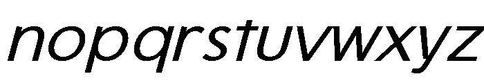 Onlysan Medium Italic Regular Font LOWERCASE