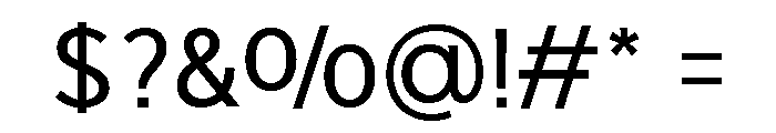 Onlysan Medium Regular Font OTHER CHARS
