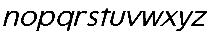 OnlysanMediumItalic-Regular Font LOWERCASE