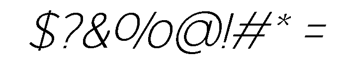 Onlysans Light Italic Regular Font OTHER CHARS