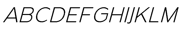 Onlysans Light Italic Regular Font UPPERCASE