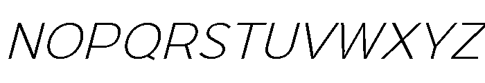 Onlysans Light Italic Regular Font UPPERCASE