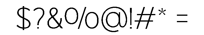 Onlysans Light Regular Font OTHER CHARS