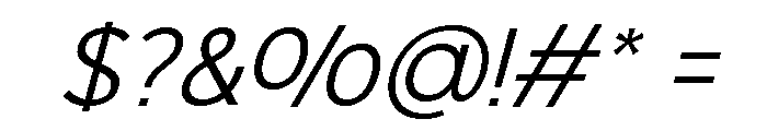 Onlysans Regular Italic Regular Font OTHER CHARS
