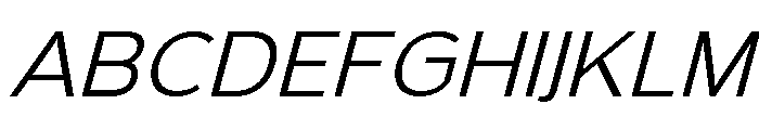 Onlysans Regular Italic Regular Font UPPERCASE