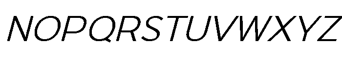 Onlysans Regular Italic Regular Font UPPERCASE