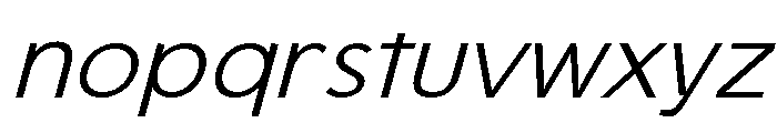 Onlysans Regular Italic Regular Font LOWERCASE