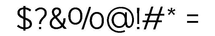 Onlysans Regular Regular Font OTHER CHARS