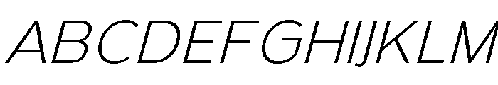 OnlysansLightItalic-Regular Font UPPERCASE