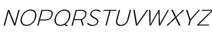 OnlysansLightItalic-Regular Font UPPERCASE