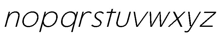 OnlysansLightItalic-Regular Font LOWERCASE