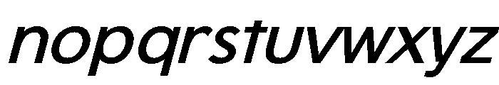 OnlysansSemiBoldItalic-Reg Font LOWERCASE