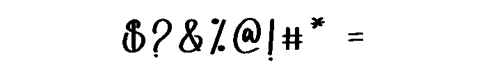 Ontime Dating Font OTHER CHARS