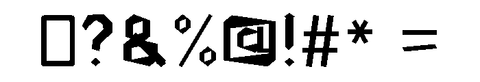 OnyxRebel Regular Font OTHER CHARS