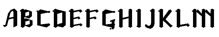 OnyxRebel Regular Font UPPERCASE