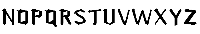 OnyxRebel Regular Font UPPERCASE