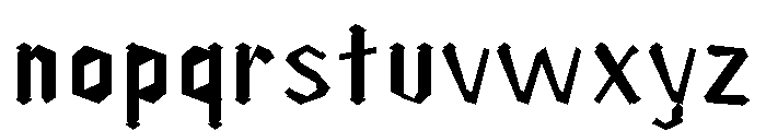 OnyxRebel Regular Font LOWERCASE