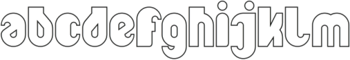 ONE THOUSAND-Hollow otf (400) Font LOWERCASE