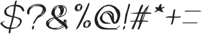 Once Upon a Time Italic otf (400) Font OTHER CHARS