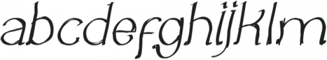 Once Upon a Time Italic otf (400) Font LOWERCASE