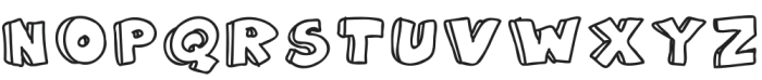One-der-flour Regular otf (400) Font LOWERCASE