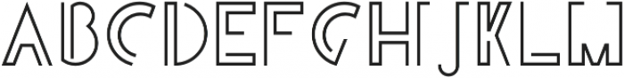 OneLineRegular Regular otf (400) Font LOWERCASE