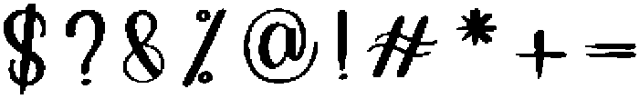 Oneday Regular otf (400) Font OTHER CHARS