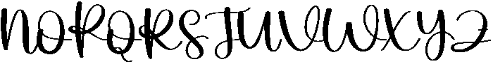 Oneday Regular otf (400) Font UPPERCASE