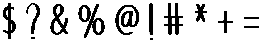 Oneday Regular otf (400) Font OTHER CHARS