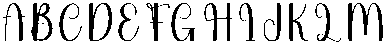 Oneday Regular otf (400) Font UPPERCASE