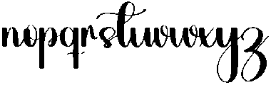 Oneday Regular otf (400) Font LOWERCASE