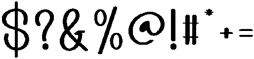 Oneday Regular otf (400) Font OTHER CHARS
