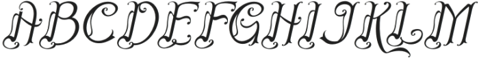 Onelsymus Italic otf (400) Font UPPERCASE