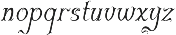 Onelsymus Italic otf (400) Font LOWERCASE