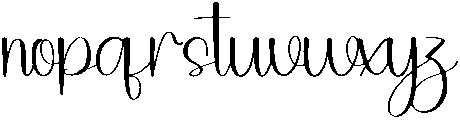 Online Regular otf (400) Font LOWERCASE