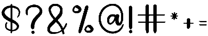 Ontime Regular otf (400) Font OTHER CHARS