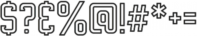 Onufry Serif Outline otf (400) Font OTHER CHARS