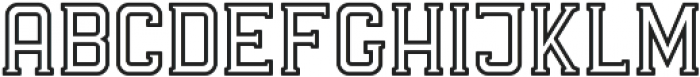 Onufry Serif Outline otf (400) Font LOWERCASE