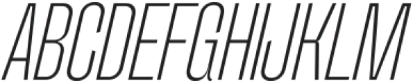 Onvire Extra Light Italic otf (200) Font UPPERCASE