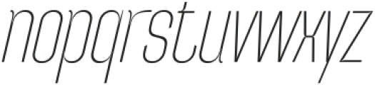 Onvire Thin Italic otf (100) Font LOWERCASE