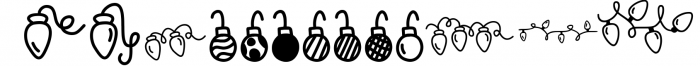 One Goes Out They All Go Out | A Holiday Font with Doodles Font LOWERCASE