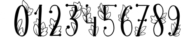 Onferia - decorative leaf font Font OTHER CHARS