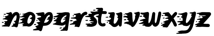 On Fire Free Trial Font LOWERCASE