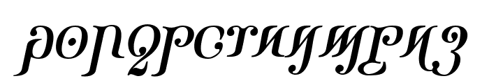 Ondrwaax-Italic Font LOWERCASE