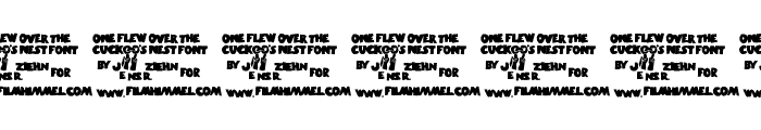 One-Flew-Over-The-Cuckoo-s-Nest Font OTHER CHARS