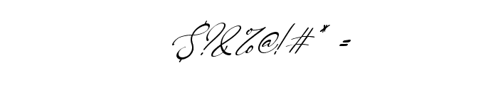 One January Italic Font OTHER CHARS
