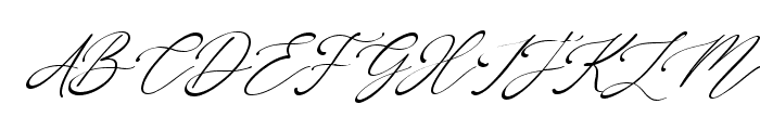 One January Italic Font UPPERCASE
