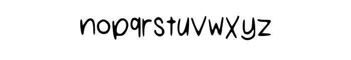 One Of My First Fonts Regular Font LOWERCASE