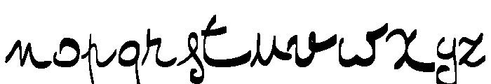 One Two Mustard Regular Font LOWERCASE